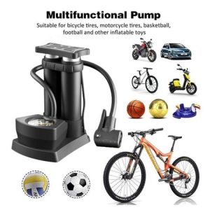 Portable Mini Bike Pump with Gauge Air Pressure Pump