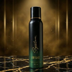 Signature Premium Charge Fragrance Body Spray for Men 150 ML Long Lasting Premium Deo Spray with Bold Fresh Scent Daily Wear Luxury Perfumed