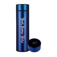 0726 Customized/Personalized Stainless Steel Smart Water Bottle with Smart LCD Temperature Touch Screen | Gifting Custom Name Water Bottle |