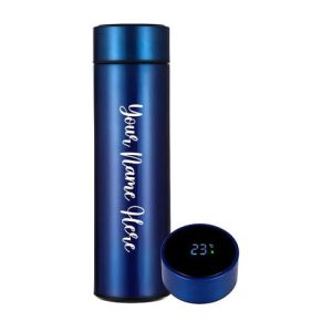 0726 Customized/Personalized Stainless Steel Smart Water Bottle with Smart LCD Temperature Touch Screen | Gifting Custom Name Water Bottle |